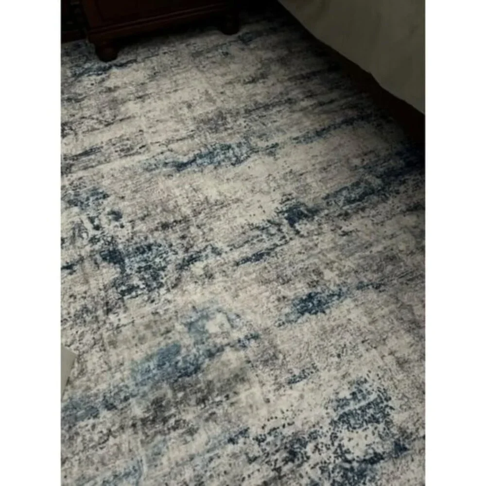 New 5x7 Area Rug, Soft Modern Abstract Non-Slip Carpet for Home & Room